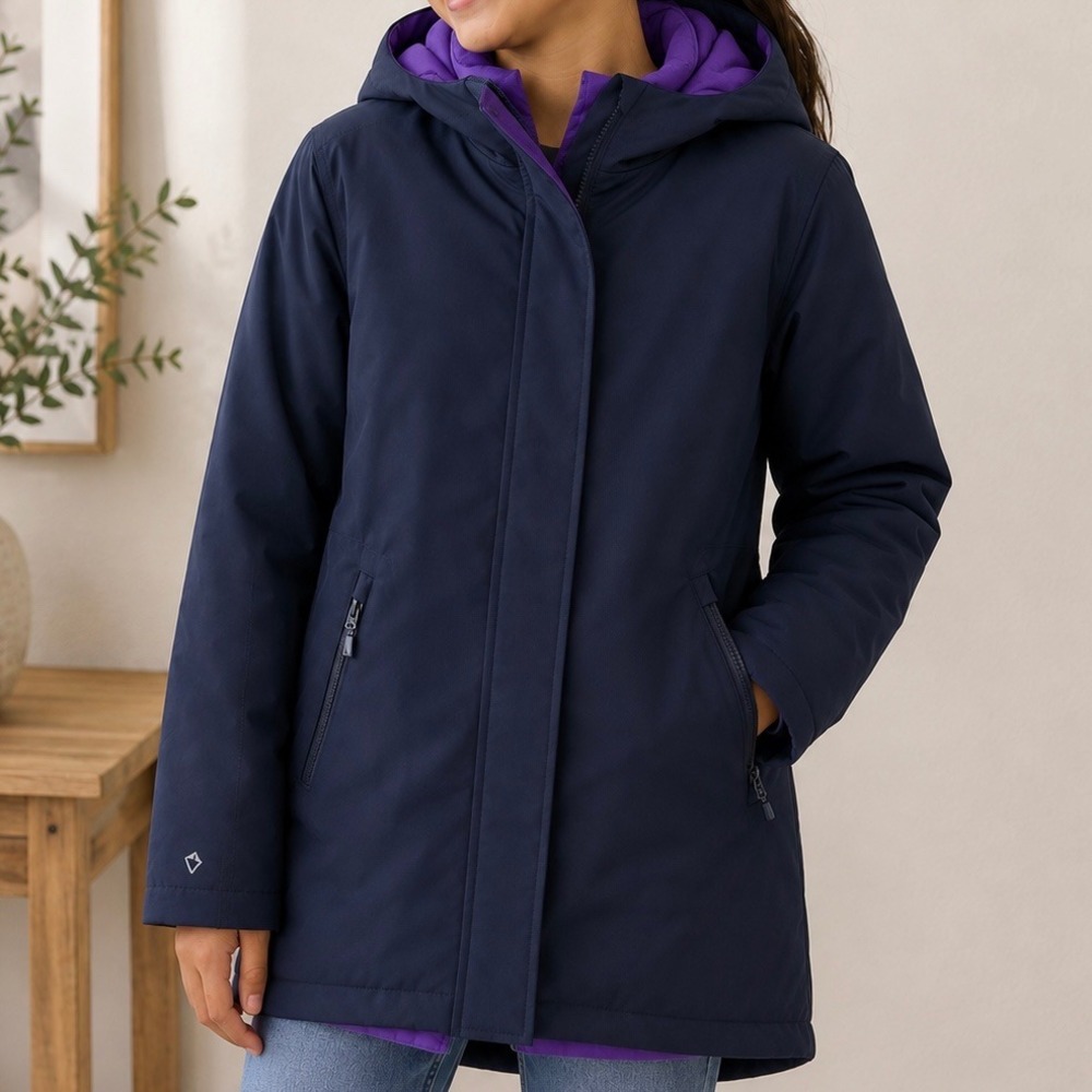 Ivivva by Lululemon Girls Knock Down The Cold Reversible Goose Down Jacket 14